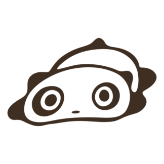 Floppy Panda Decal (Brown)